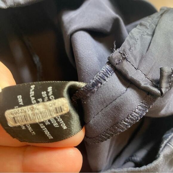 Lafayette 148 New York navy pull on Size‎ 0 cropped dress career pants - Picture 6 of 7